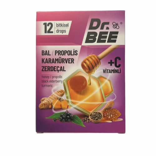 DR.BEE BAL-PROPOLİS-KARAMÜRVER-ZERDEÇAL Drops Pastil